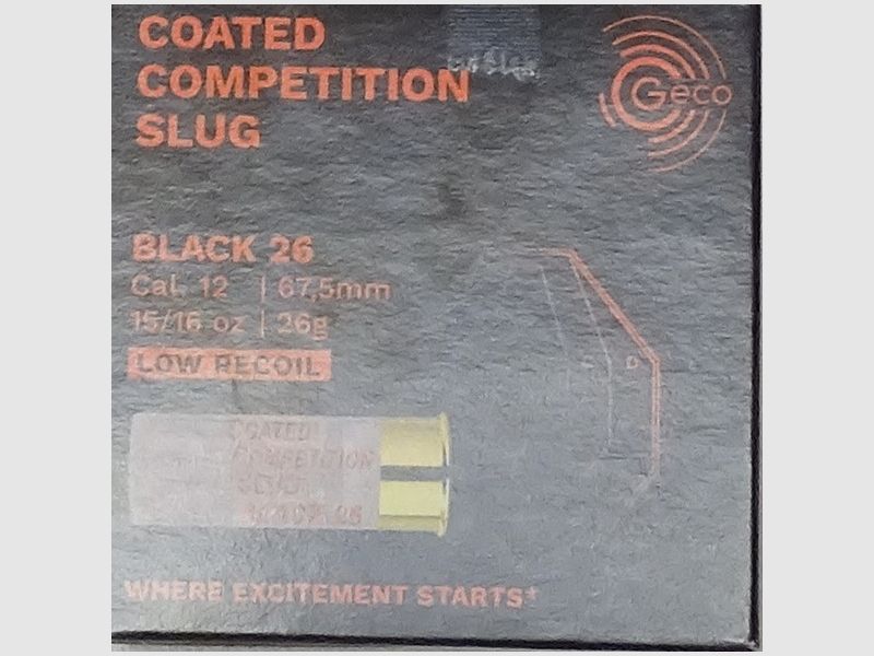 Geco Cal.12/67,5 Coated Competition Slug 26g - 100 Schuss
