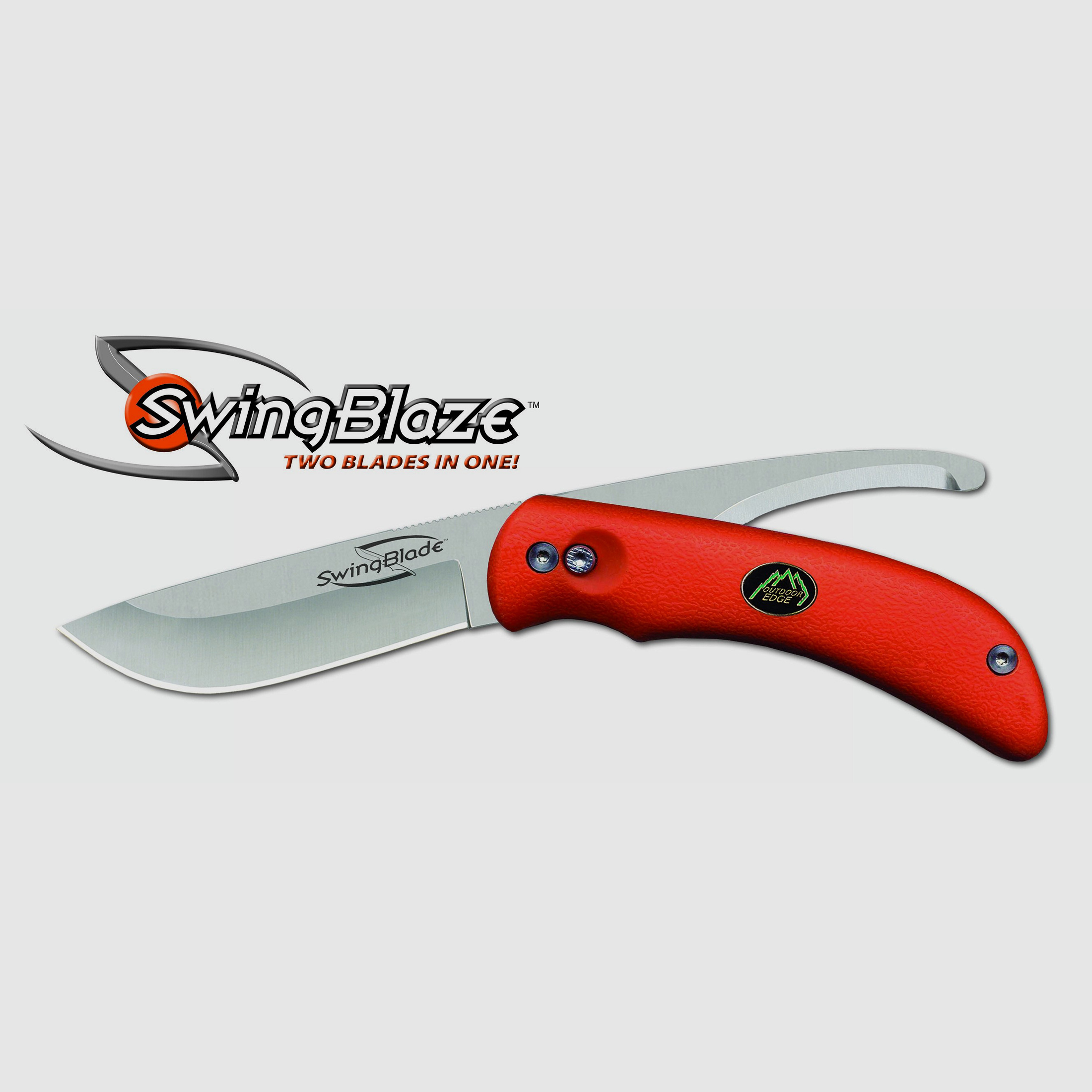 OUTDOOR EDGE SwingBlaze, met Drop-Point-Skinner en opensnijdmes, oranje