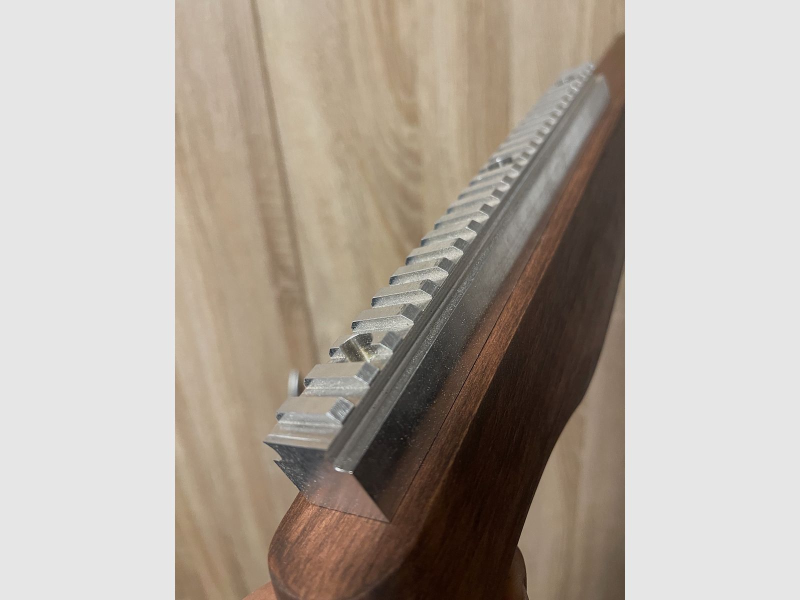 Demo stock, wooden stock made of beech, rifle stock