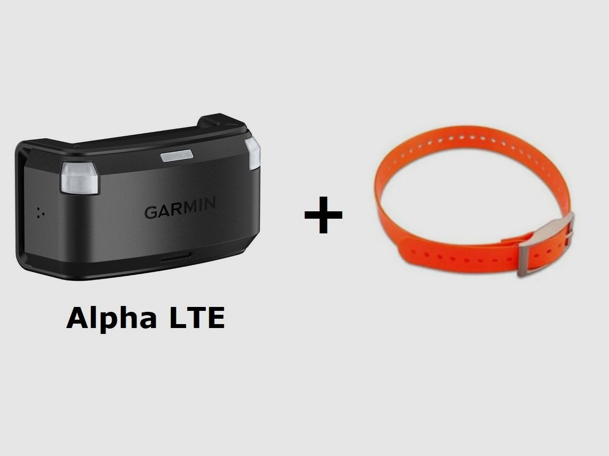 Garmin Alpha LTE + Halsband orange / SET!