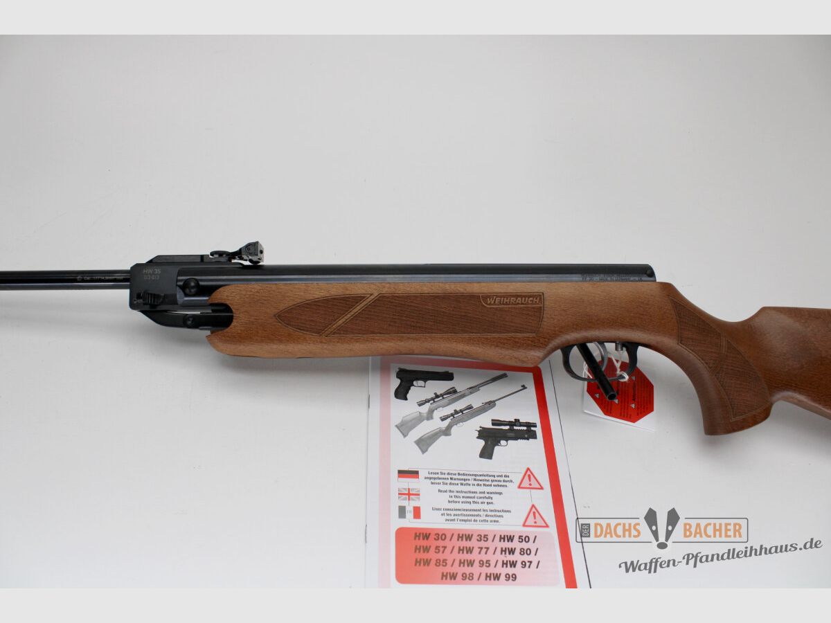 Fusil à air LG Weihrauch HW 35 calibre 4,5mm F-marque