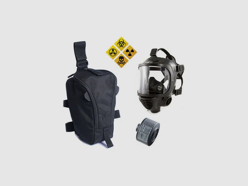Gasmaske CM-6 inkl. ABC/CBRN-Filter und Maskentasche, Bild 1 von 11