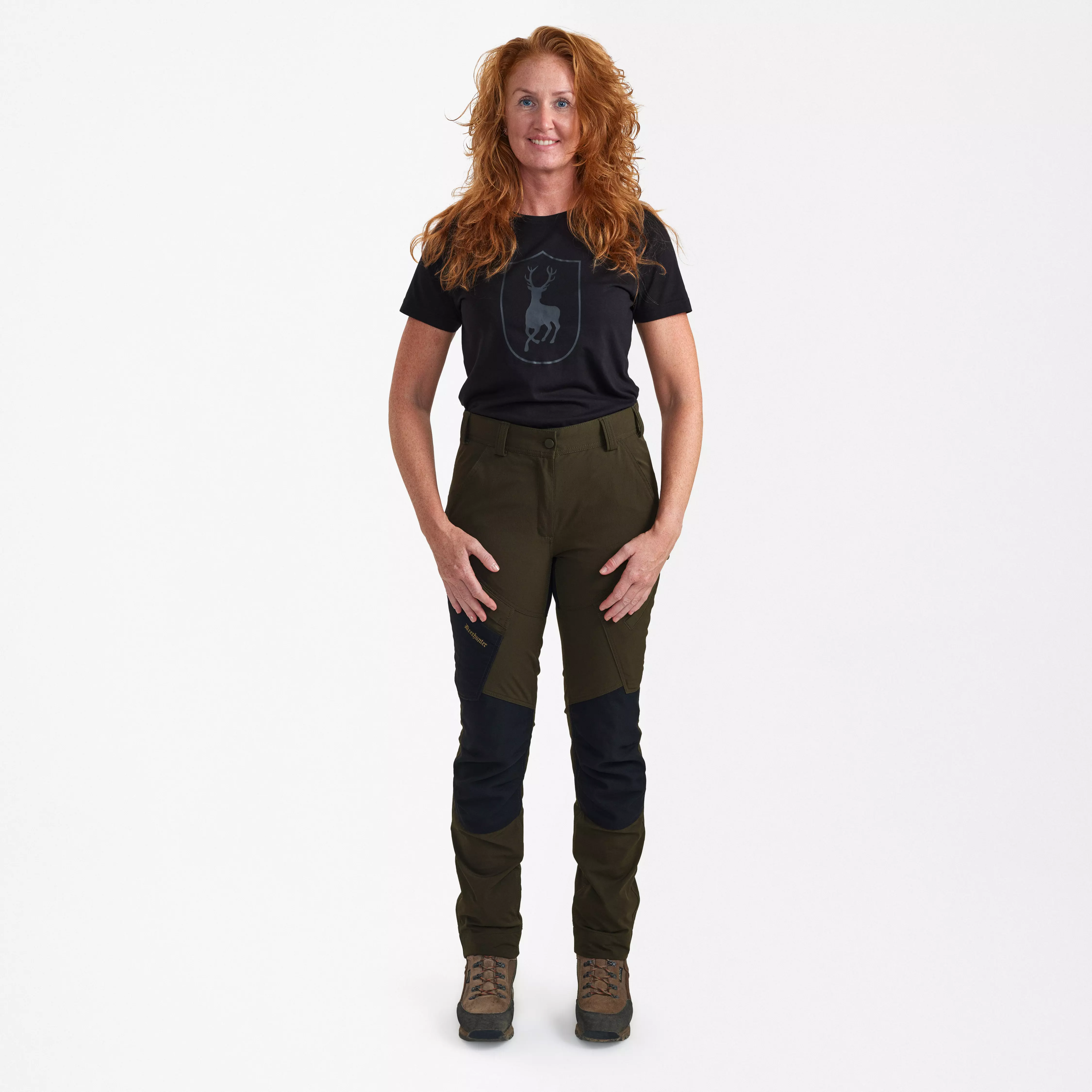 Pantaloni Lady Northward - Bark Green/Black, immagine 3 di 5