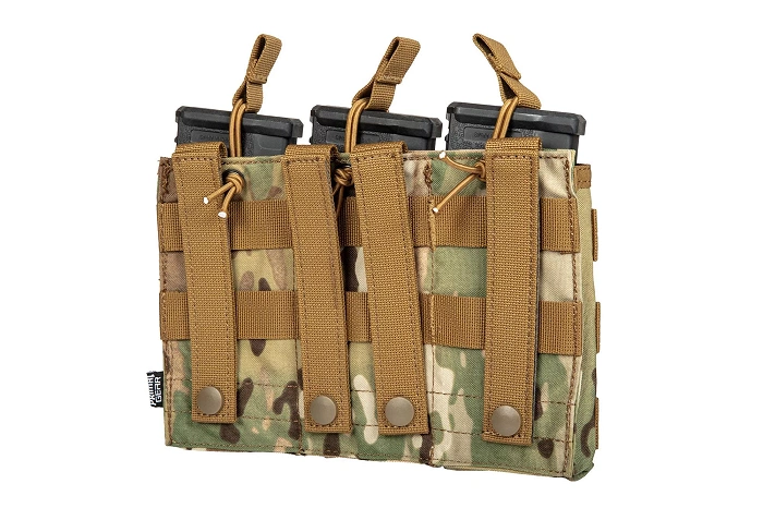 PRIMAL GEAR Triple Magazine Pouch Open Koga – Multicam, image 5 of 12