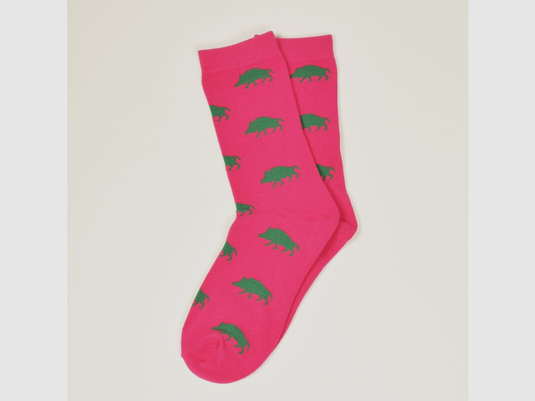 Tie dachshund socks wild boar