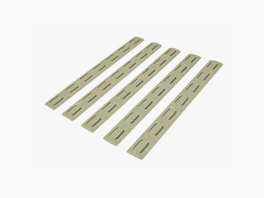 BRAVO COMPANY BCMGUNFIGHTER BRAVO COMPANY RAIL PANEL KIT 5-PACK M-LOK POLYMER FLAG DARK EARTH 5.5″
