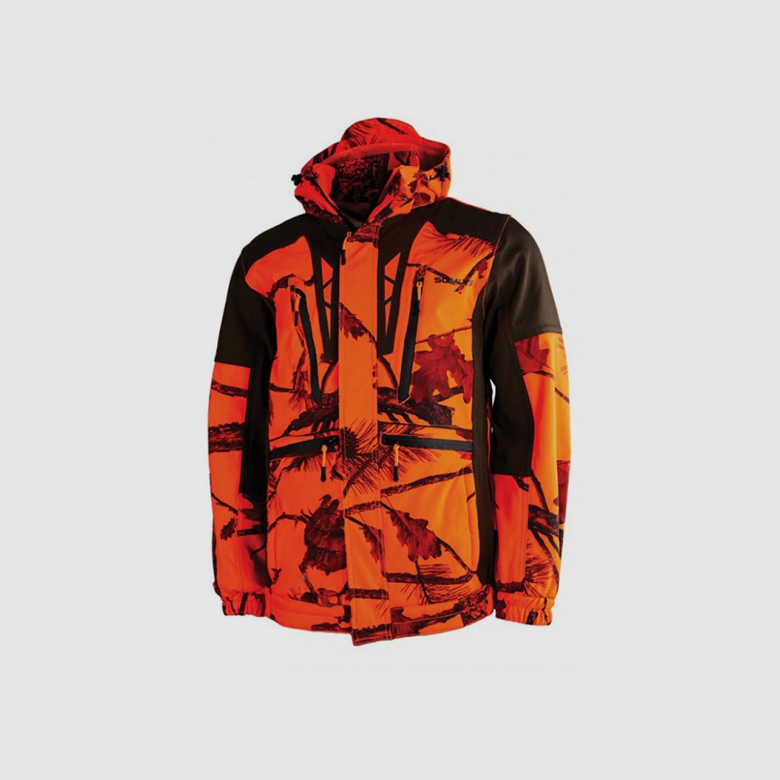 Softshell-Jacke Jagd SL-TEX orange camo S-3XL, Bild 2 von 12