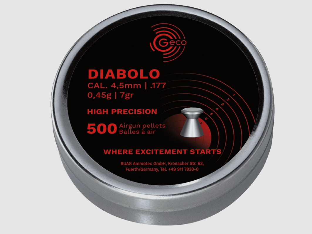Geco Diabolo 4,5 mm 0,45 g 500 stuks