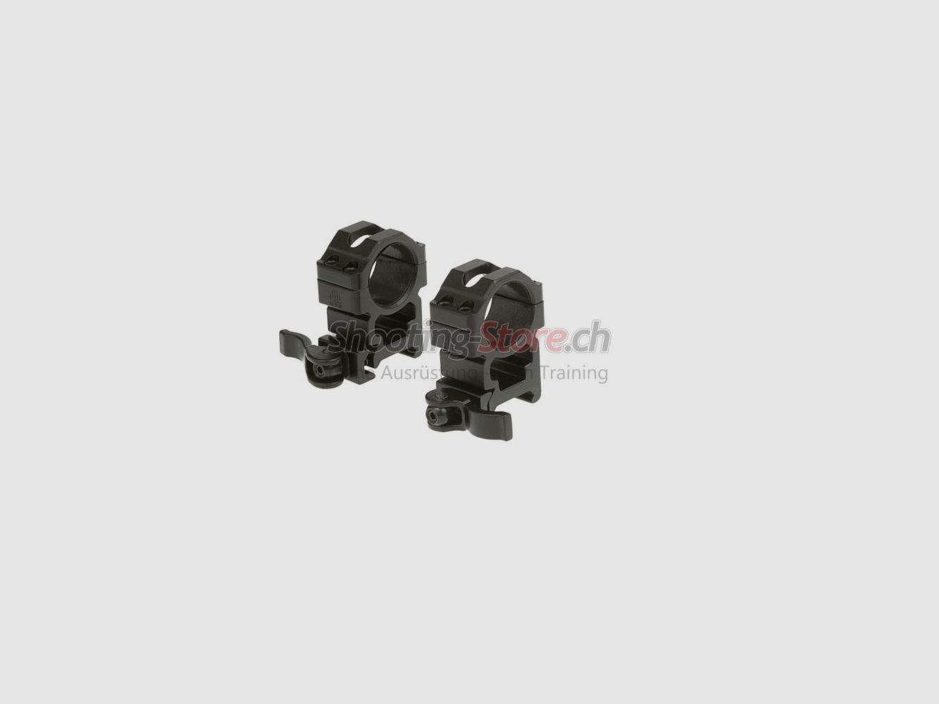 Leapers QD 25.4mm Anelli di Montaggio CNC Alti Neri