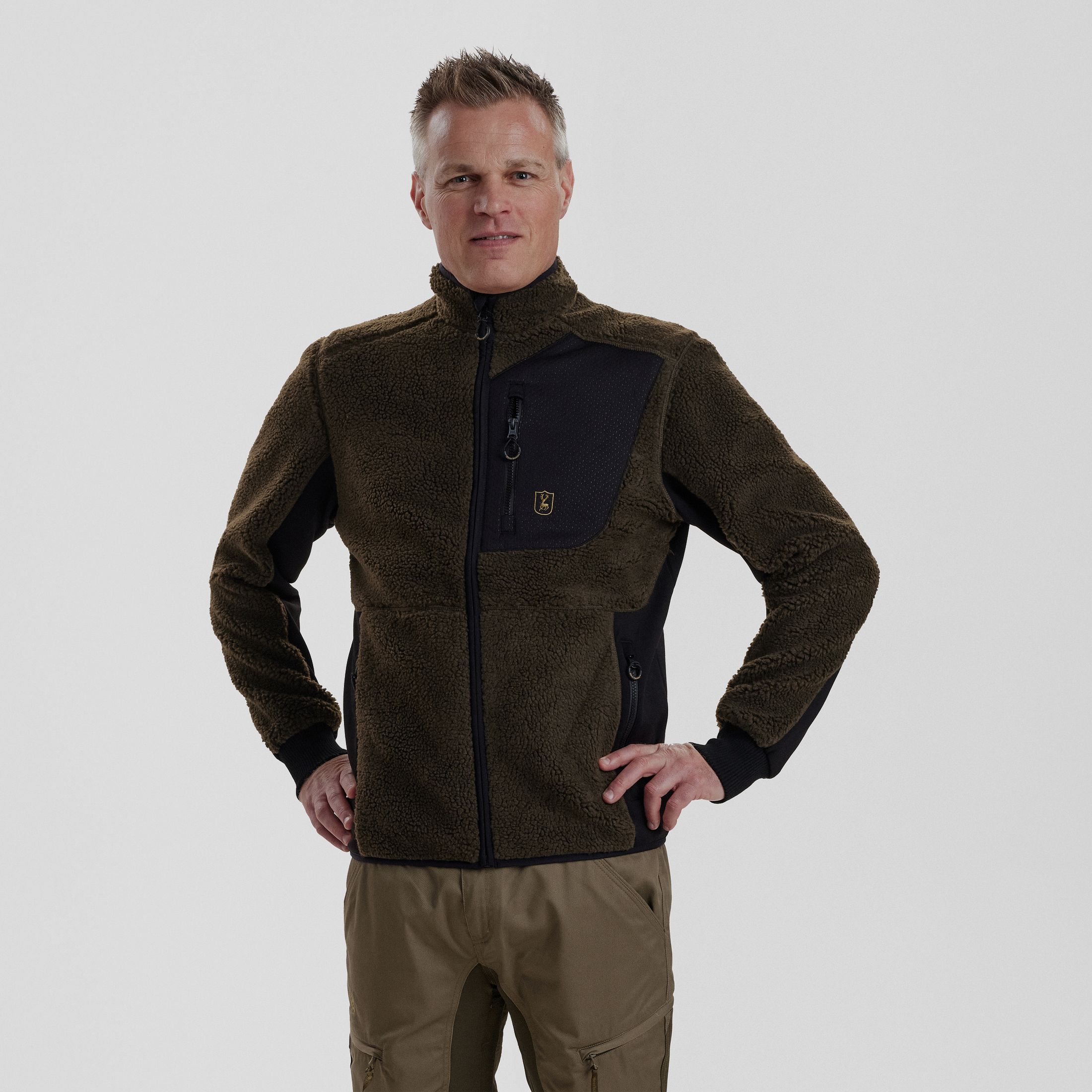 Rogaland Faserpelzjacke - Chocolate Brown – Größe: M