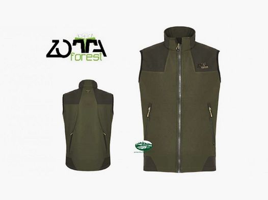 ZOTTA Weste Leopard grün