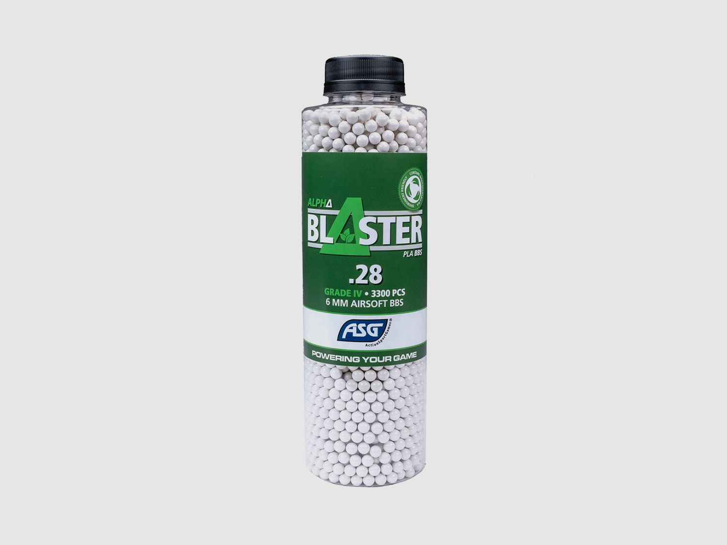 Alpha Blaster PLA 6mm BBs Weiß 0,28 g 3.300 Stück