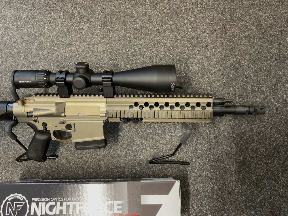 Waffen Burk BR10 308Win 12,5Zoll mit Nightforce Optik 4-14X56 4A
