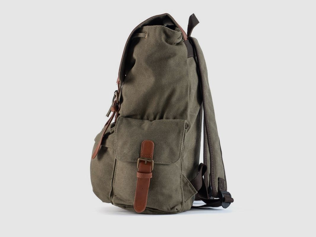 Rucksack aus Canvas und Eco-Leder 20L, Bild 3 von 5