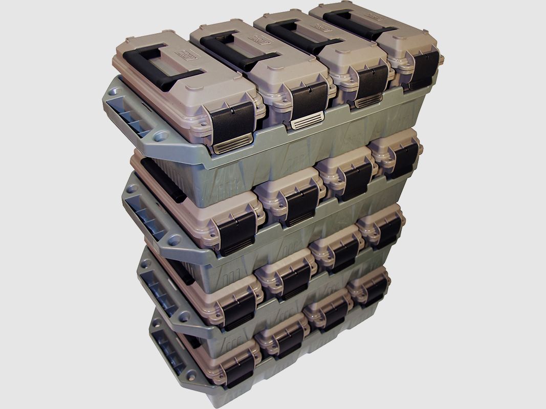 MTM 4 scatole per munizioni AC4C terra scura/verde militare