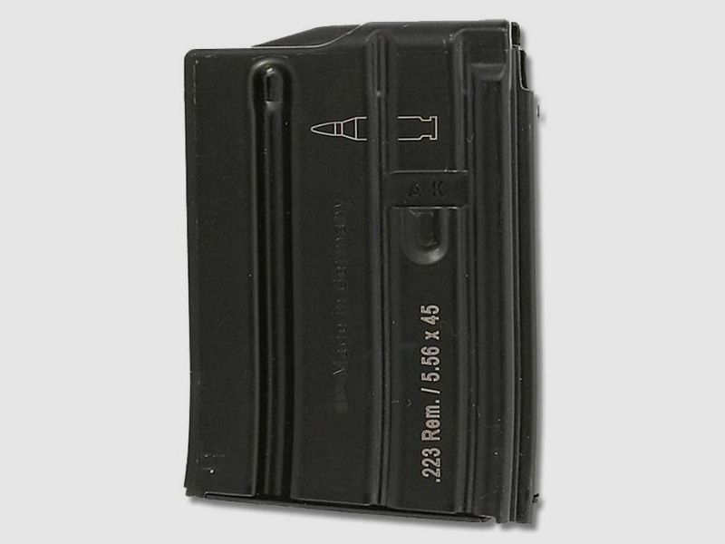 HECKLER & KOCH Magazin f. MR223/AR15 Metallgehäuse .223Rem 5Schuss