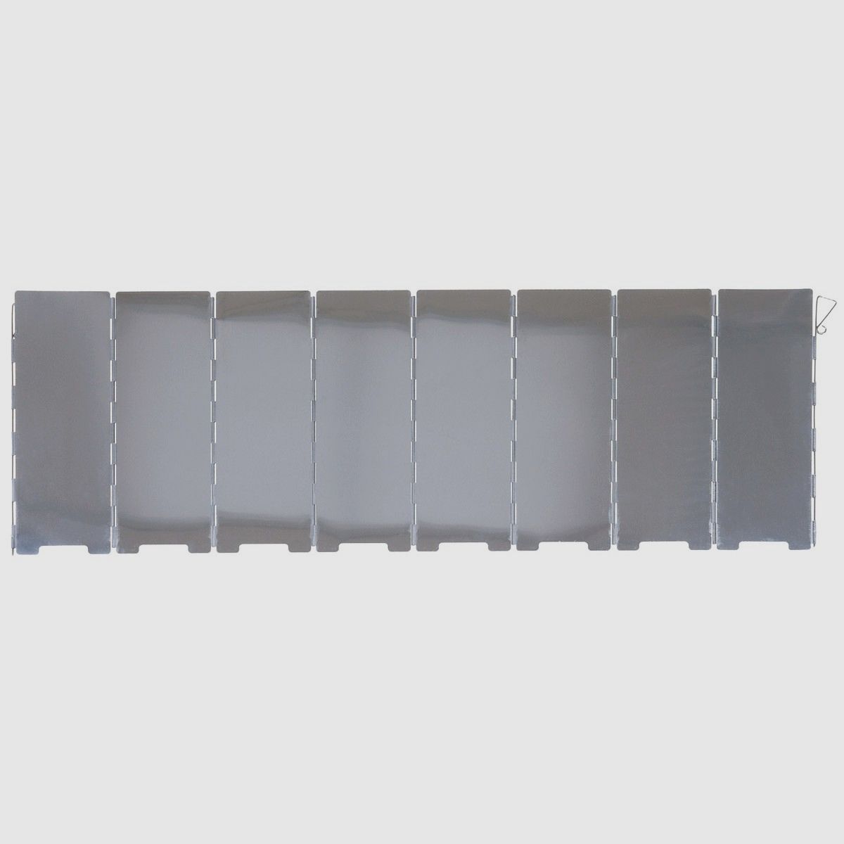 FOX Outdoor Windschutz, Alu, faltbar, groß, 8 Lamellen, 67 x 24 cm