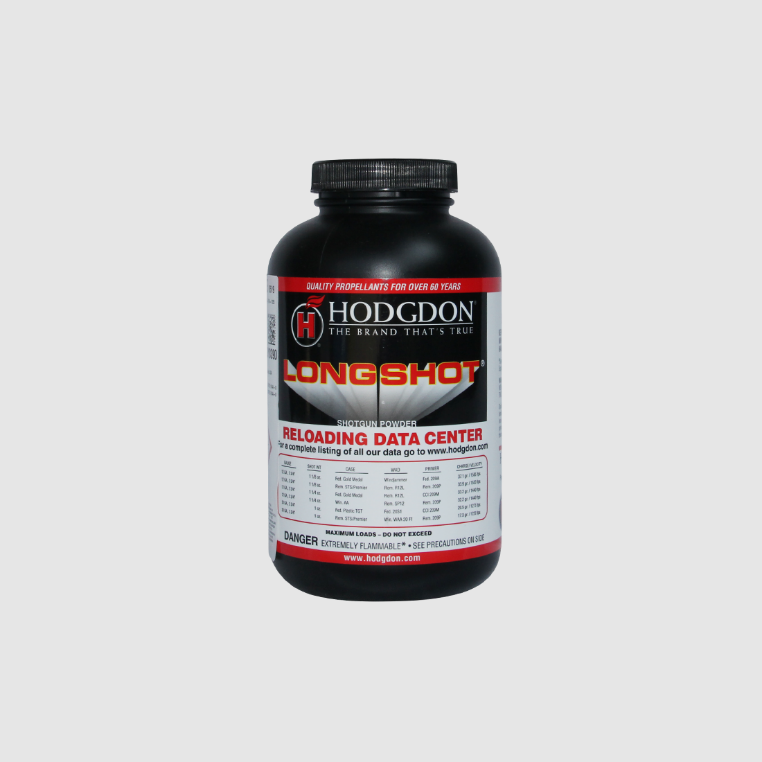 HODGDON LONGSHOT POUDRE DE PROPULSION - 0,454 G, image 1 sur 3