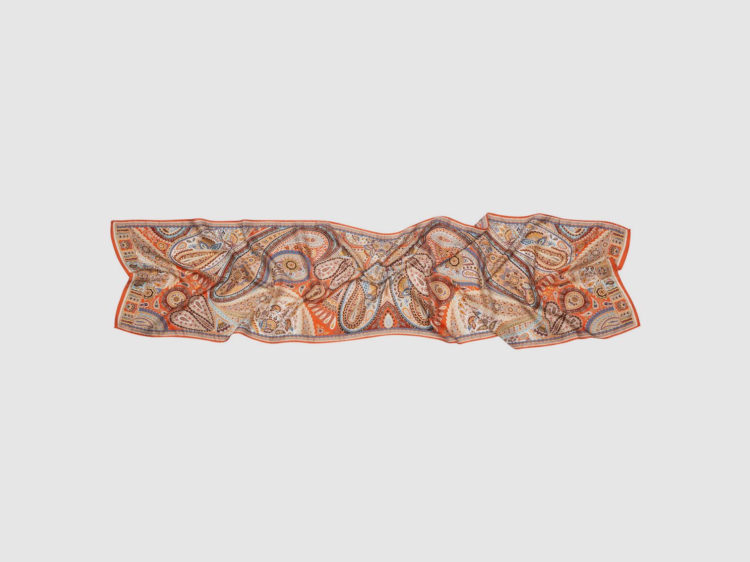 Schal Cashmere/Seide in Orange, Bild 3 von 3