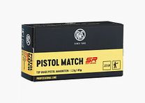 RWS .22lfb Pistol Match SR 2,6 g - 50 pz.