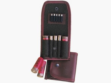 Leather case for 2 shots/3 bullets/ - 5 Magnum, inside Loden