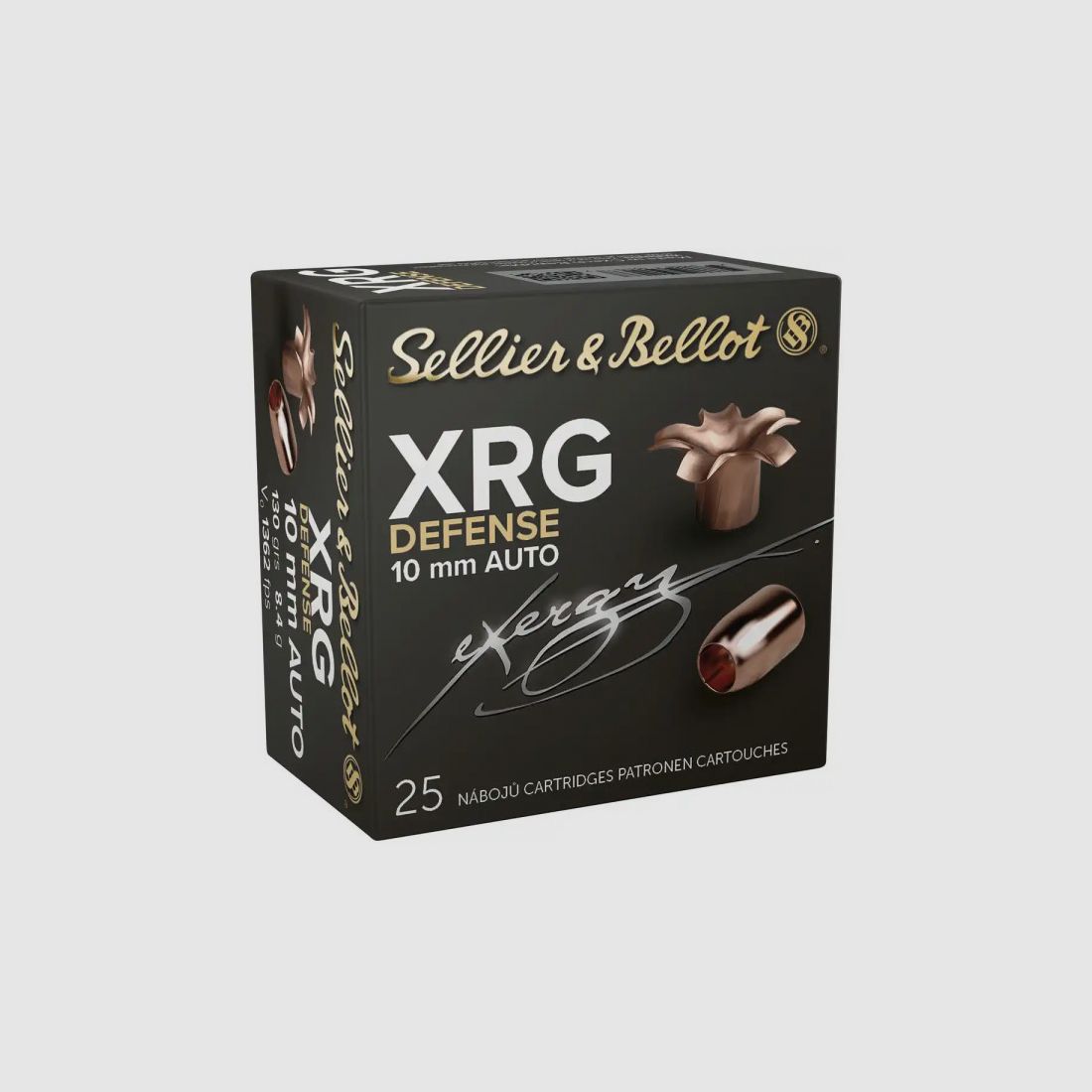 SELLIER & BELLOT XRG - DEFENSE - 10MM AUTO - 130 GRS. - 25 STÜCK