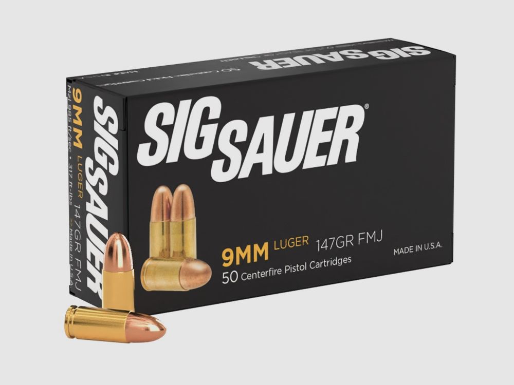 Sig Sauer Elite Ball FMJ 9 mm Para 9.5g