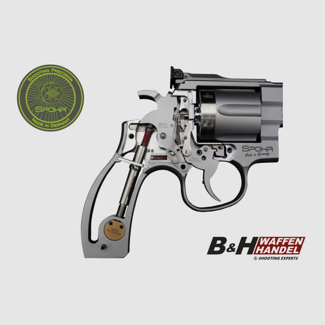 Spohr 284 Carry Stainless 4 Zoll Revolver Made in Germany