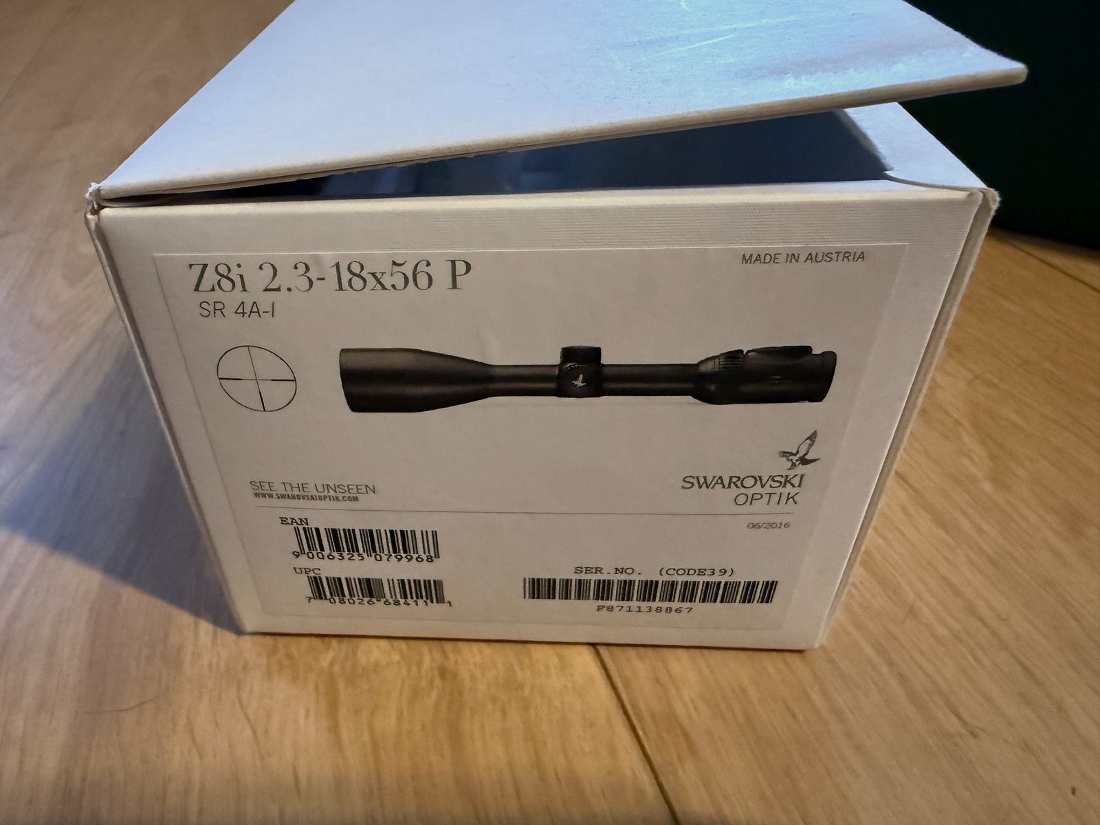 Swarovski Z8i 2.3-18x56 P SR illuminated reticle 4A-I rail Blaser Sauer saddle mount