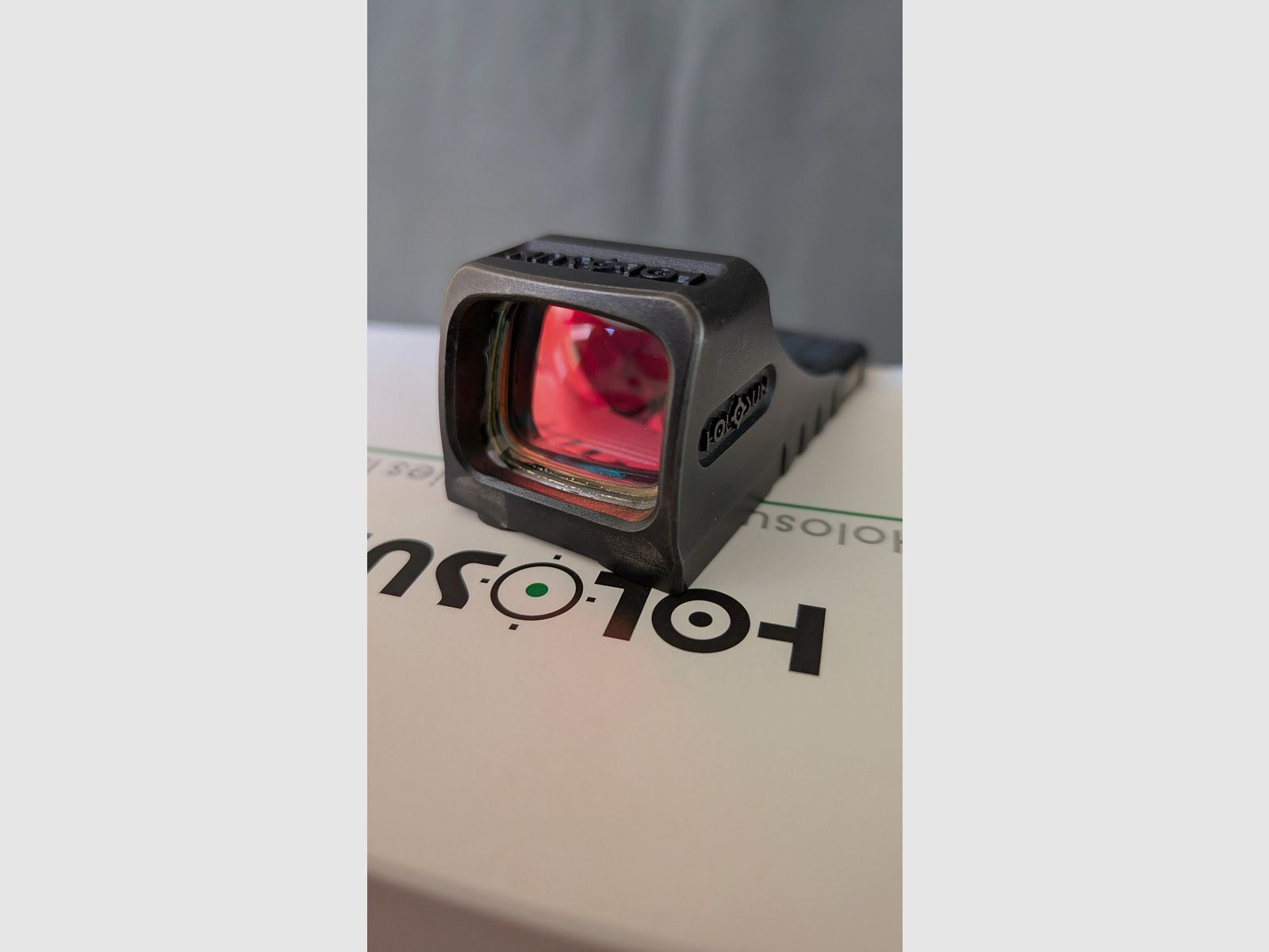Holosun SCS-MOS-GR, red dot sight, Glock MOS, titanium, green reticle, image 6 sur 7