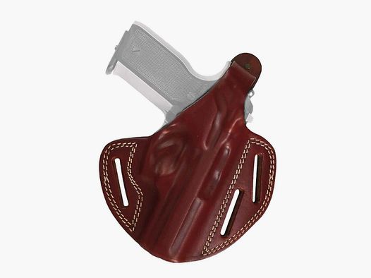 Pancake Holster mit zwei Tragepositionen 5" Colt 1911 Colt/Goverment,Para Ordnance,S&W,Taurus PT,Springfield,Remington,Sig Sauer,Dan Wesson,Kimber,Les Baer Braun Rechtshänder