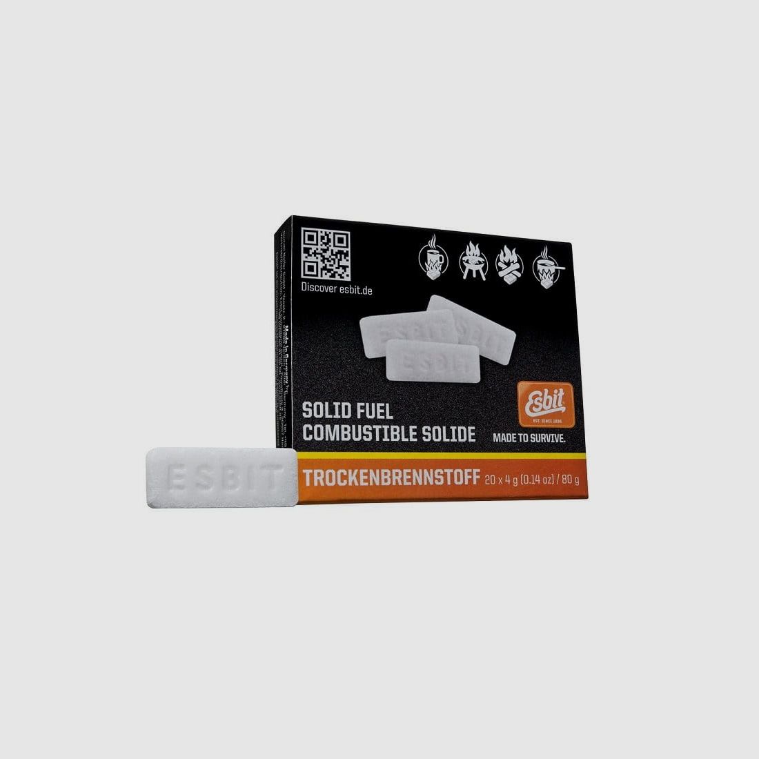 Esbit droge brandstoftabletten 20x4 g