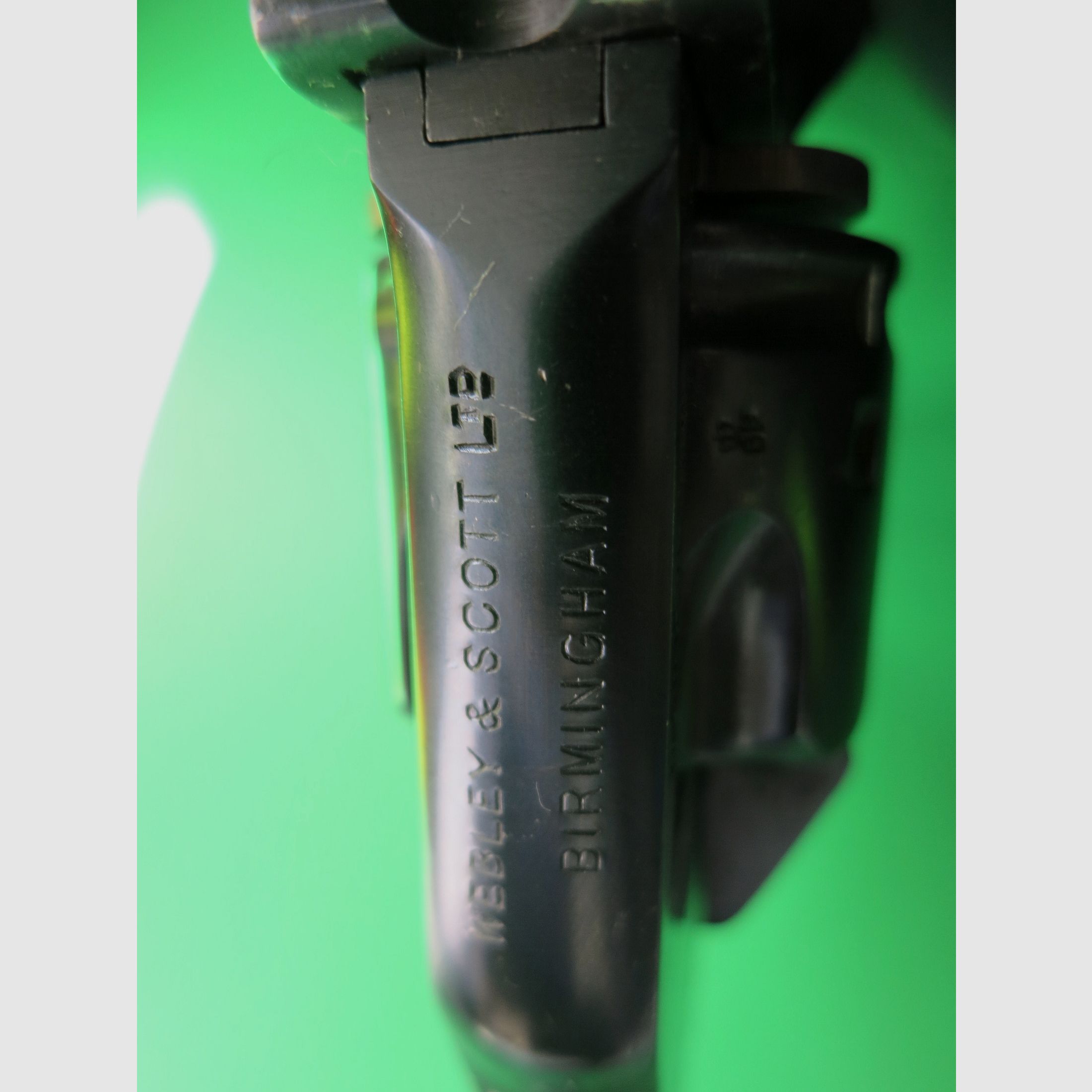 Revolver à bascule Webley & Scott Mk IV, Birmingham, Cal. .38, Police de l'Afrique du Sud britannique (BSAP) #68