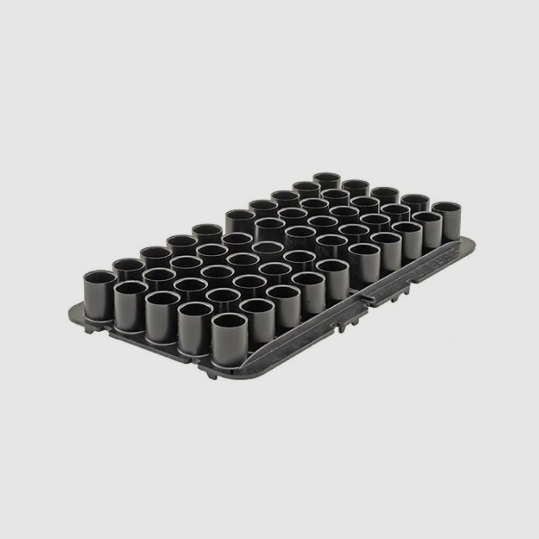 Base apilable MTM para 50 cartuchos de escopeta ST-20-40 negra .20