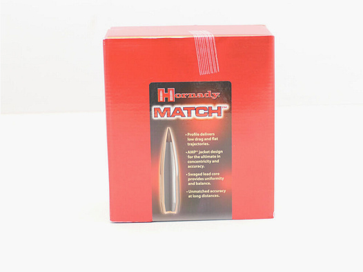 Hornady HORNADY 305015 MATCH BULLETS .30/.308 168GR BTHP 500/1000