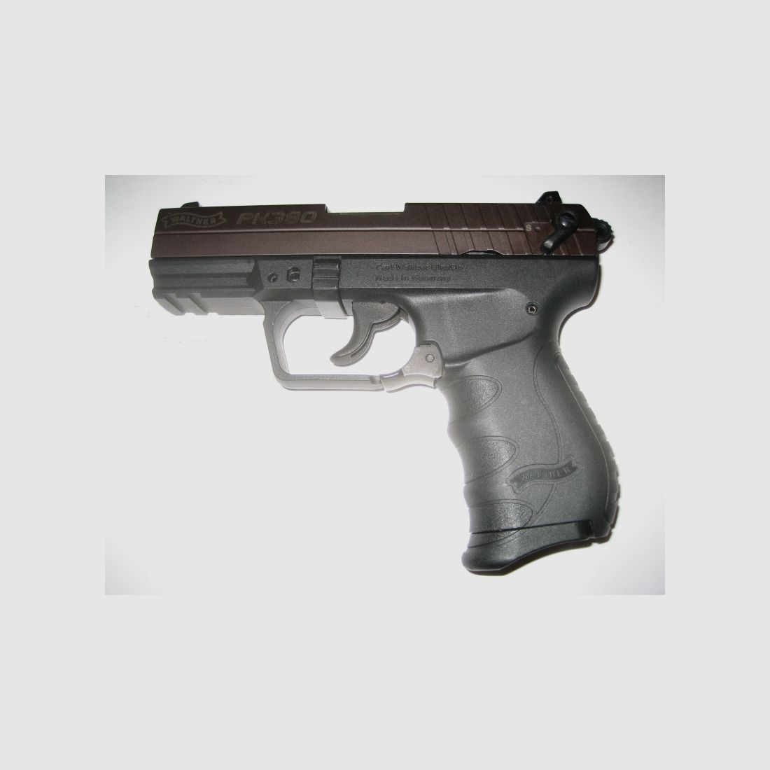 Walther PK 380, 9mmPAK, Stahlschlitten