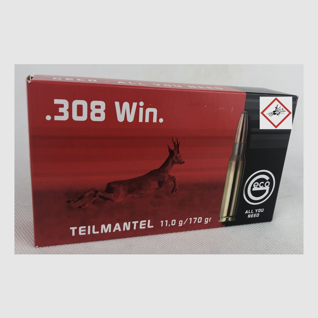 Geco Softpoint jachtpatroon kal. .308 Win TM 170gr