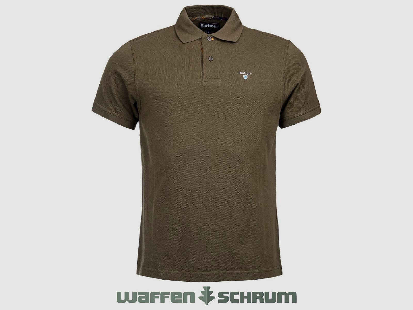 Barbour Poloshirt Tartan Pique Dk. olijf/klassiek