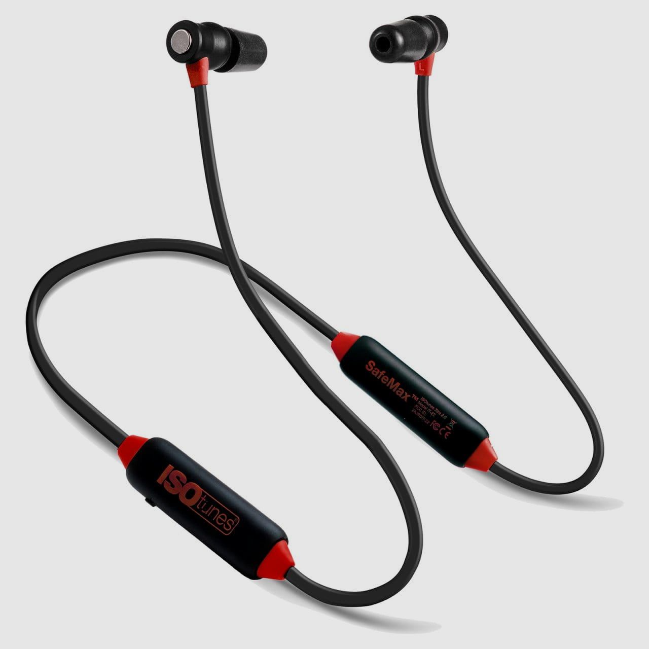 ISOtunes Xtra 2.0 schwarz/rot Gehörschutzstöpsel