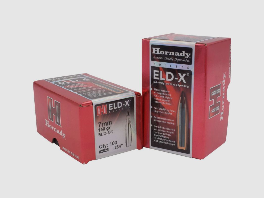 HORNADY Geschosse 7MM ELD-X 150GR