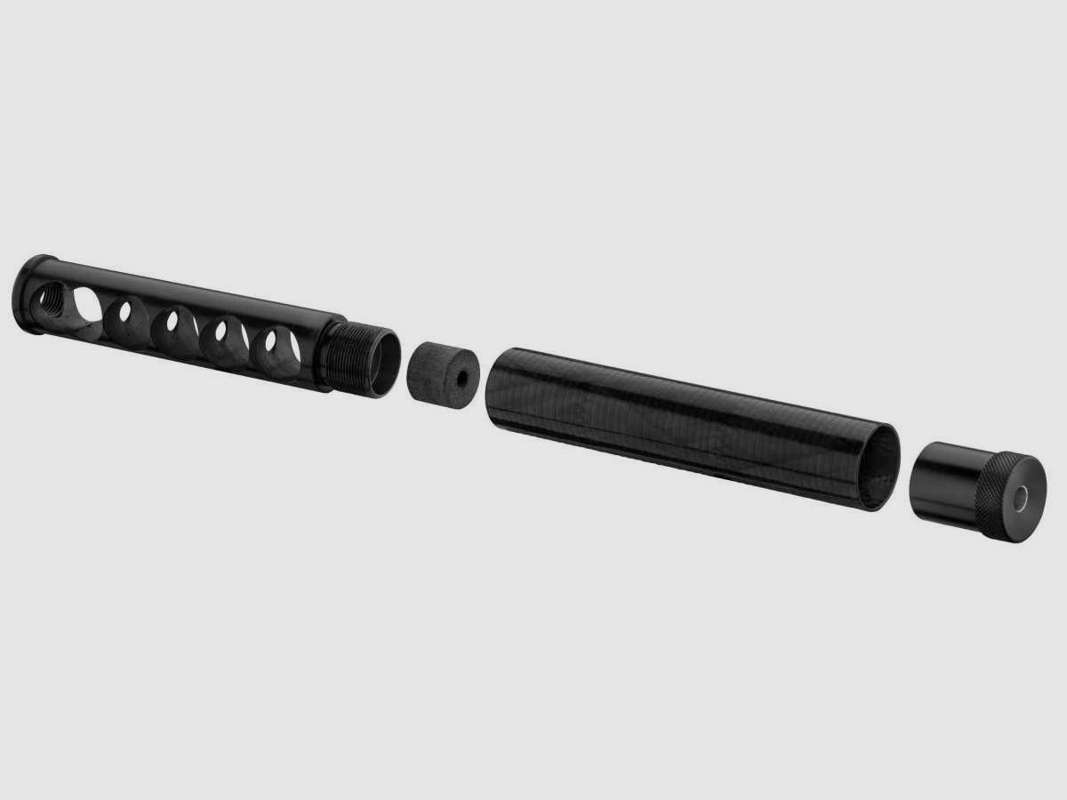 SILENCIADOR ADAMANTIUM 150 DIAM 27 NEGRO, imagen 1 de 2