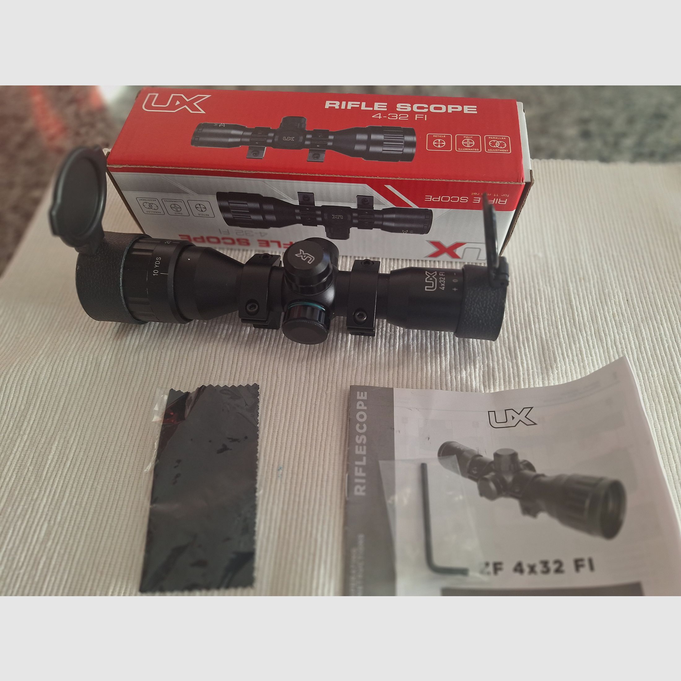 UX RS riflescope 4x32 DC-FI - illuminated duplex reticle