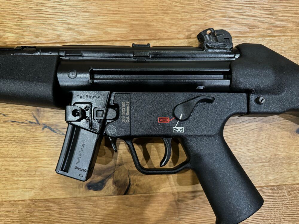 Heckler and Koch SP5 rifle with B&T RBS silencer SQD™ Compact
