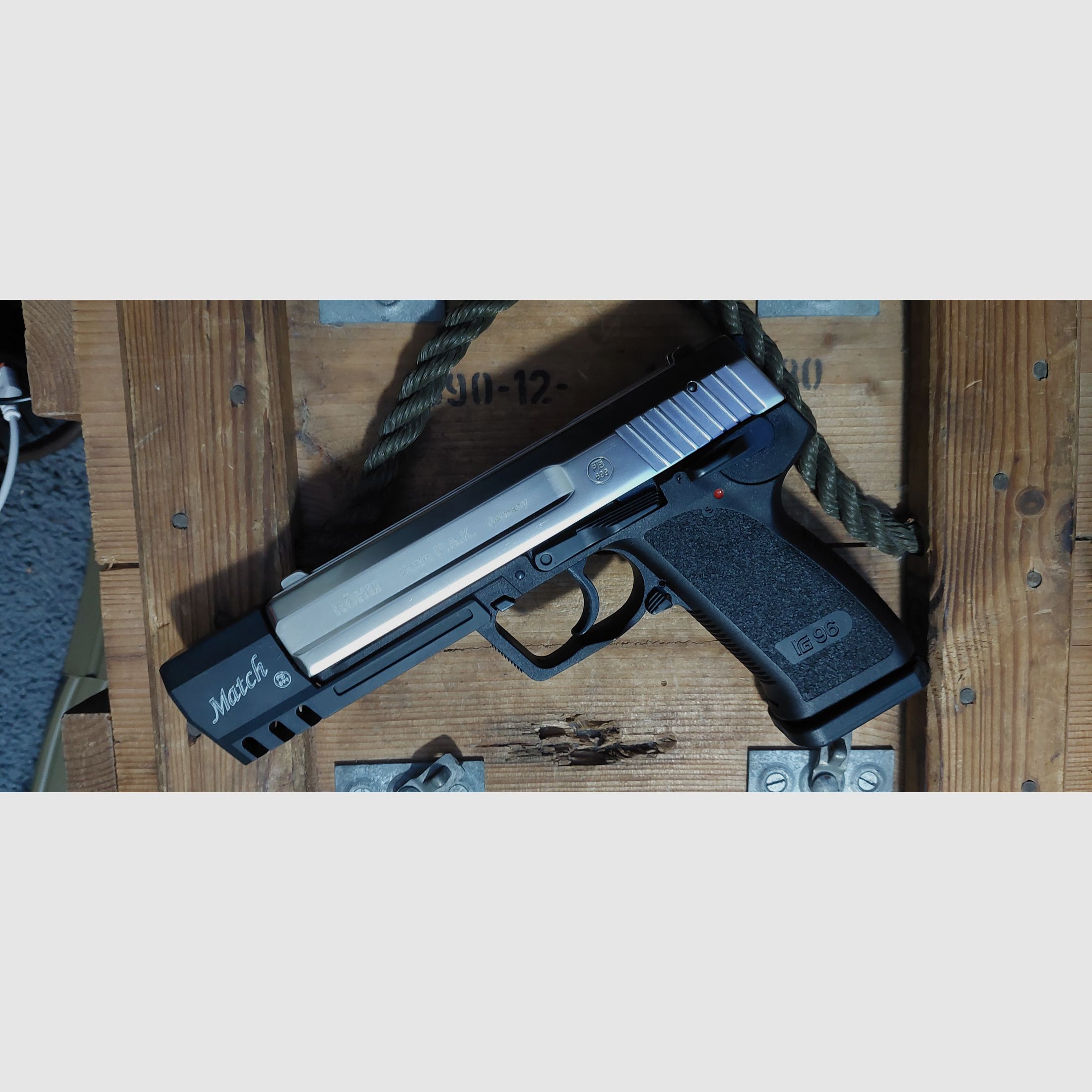 RÖHM - RG96 - Match - matte chrome (PTB 699) Glock RG 96 Walther