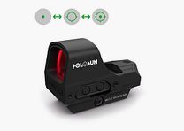 Holosun Reflexvisier HE510C-GR mit grünem Wechselabsehen: 2MOA Dot, 65MOA Circledot & 65MOA Circle