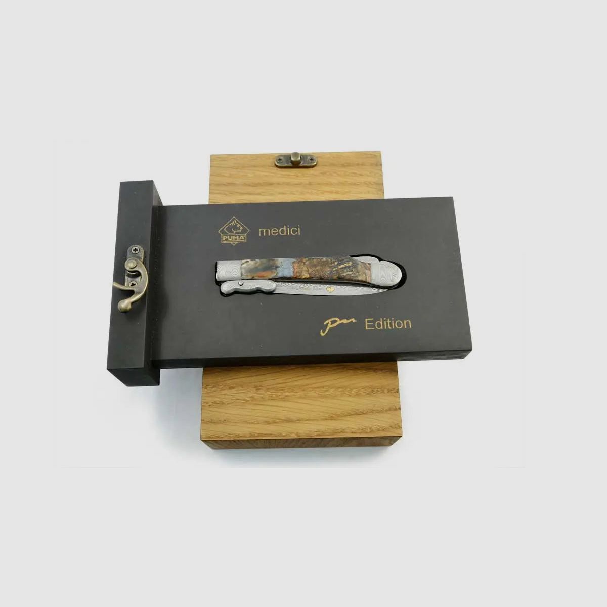 PUMA medici PM-edition, limitiert auf 50 Stück, Goldätzung, DAMASTEEL® DS93X™