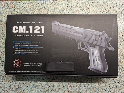 Softair CM.121 G.S.G Cal.6mm BB: < 0,5 Joule