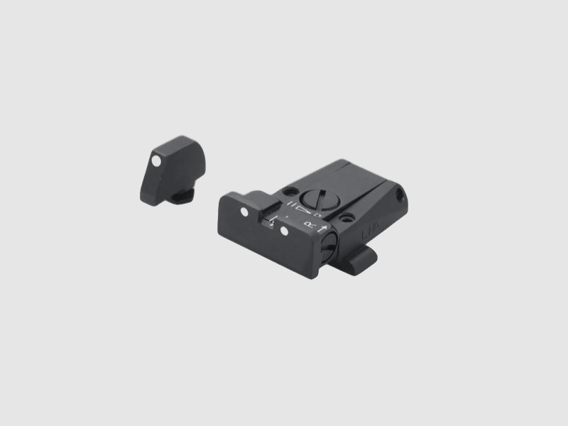 LPA Mikrometer-Visier SPR für Glock-Pistolen, 3-Punkte inkl. Korn