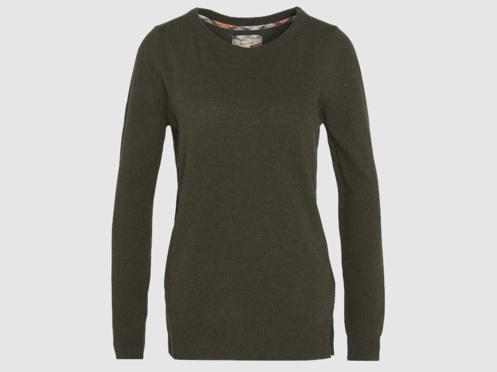 BARBOUR Sweter Okrągły Pendle Olive
