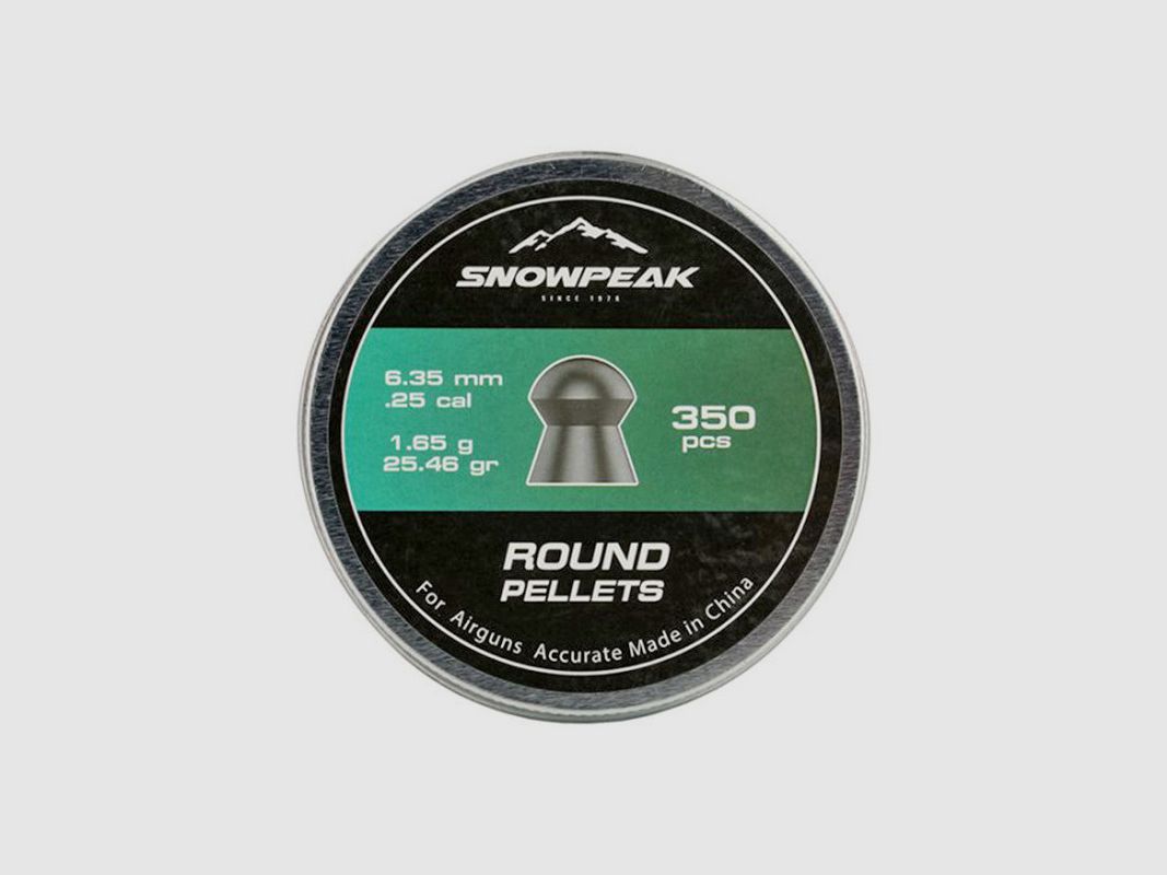 350 gewölbte Diabolos Kaliber 6,35 mm Snowpeak